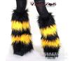 Subculture White Fluffy Socks Cover Women's Q Show Leg Ring Medium Tube Calf Socks Star Element Plush Leg Cover K