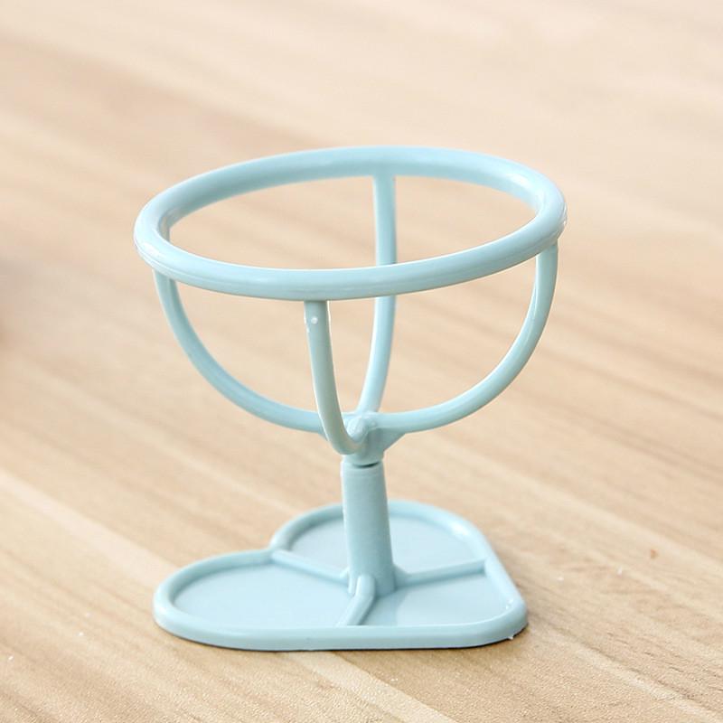 3Pcs Women Makeup Beauty Powder Puff Egg Sponge Display Stand Holder Drying Rack