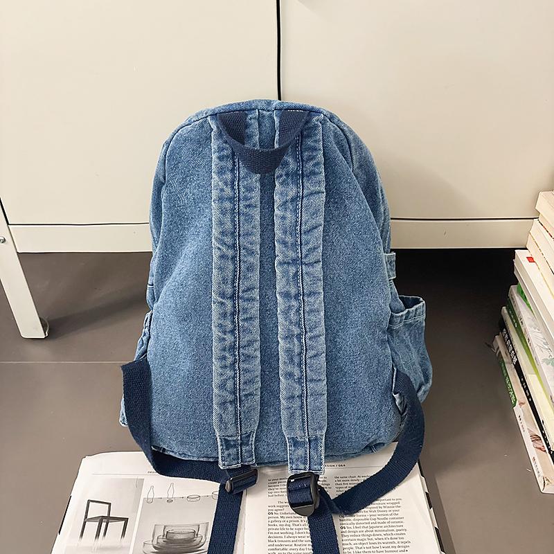 Denim Ryggsekk Dame Ryggsekk Student Skolesekk