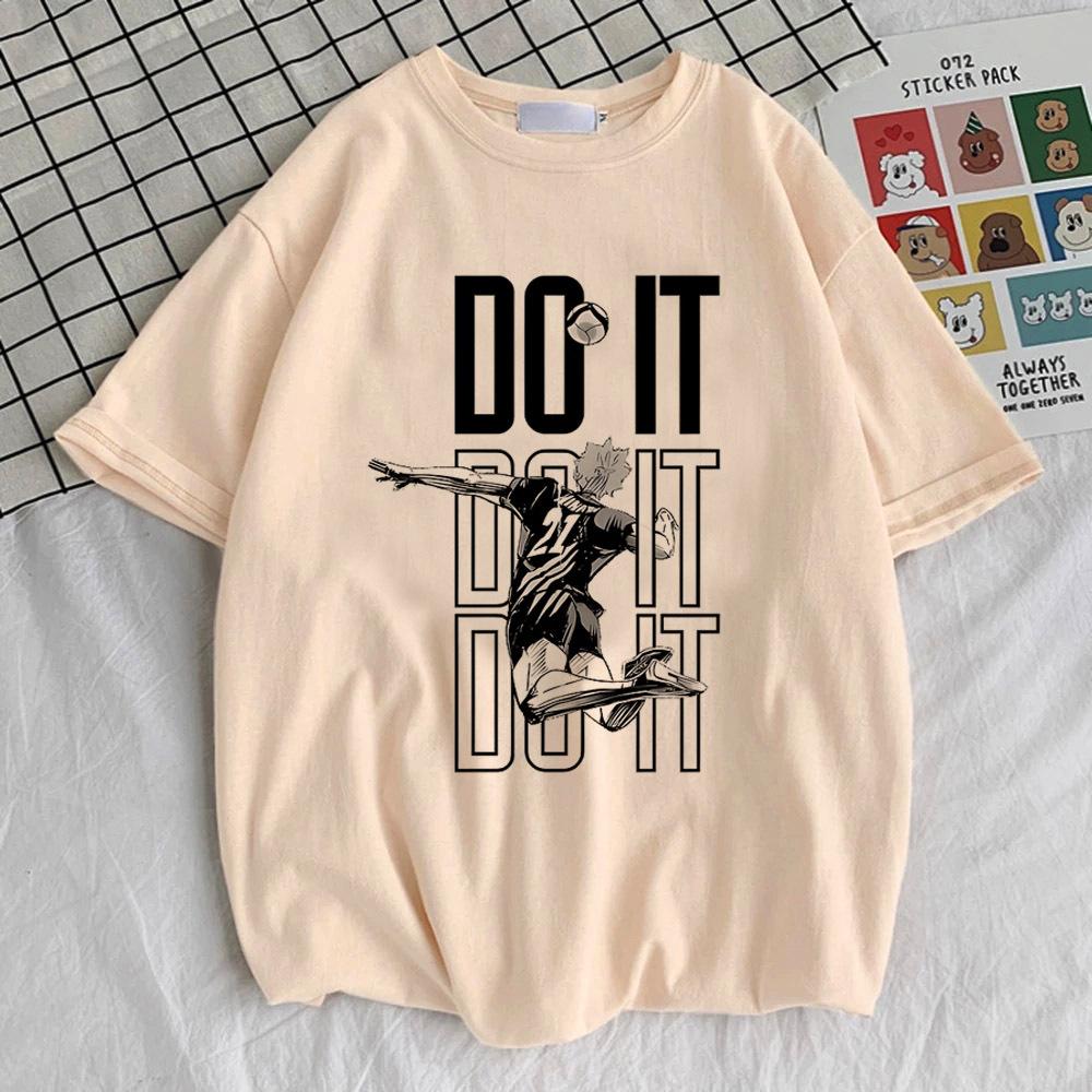 Haikyuu Top Tees Female 80s Vintage 2000s Graphic Colorful Comfortable Top Tees Graphic Grunge Pop Culture 2000s Colorful Pastel