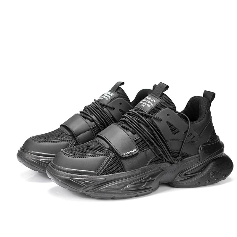 

Fashion Sneakers Men Casual Shoes For Men Platform Walking Sneakers Shoes Male British Style Man Shoes 41 чёрный