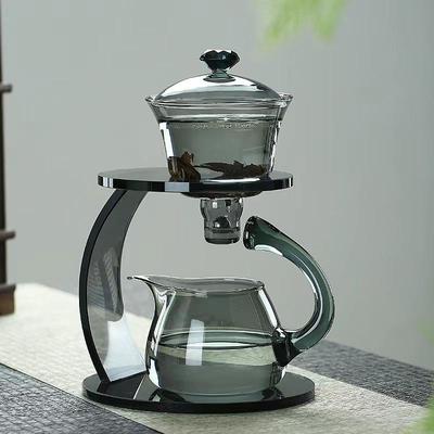 2025 Automatic Glass Tea Set with Magnetic Induction for Easy Home Kung Fu Tea Brewing