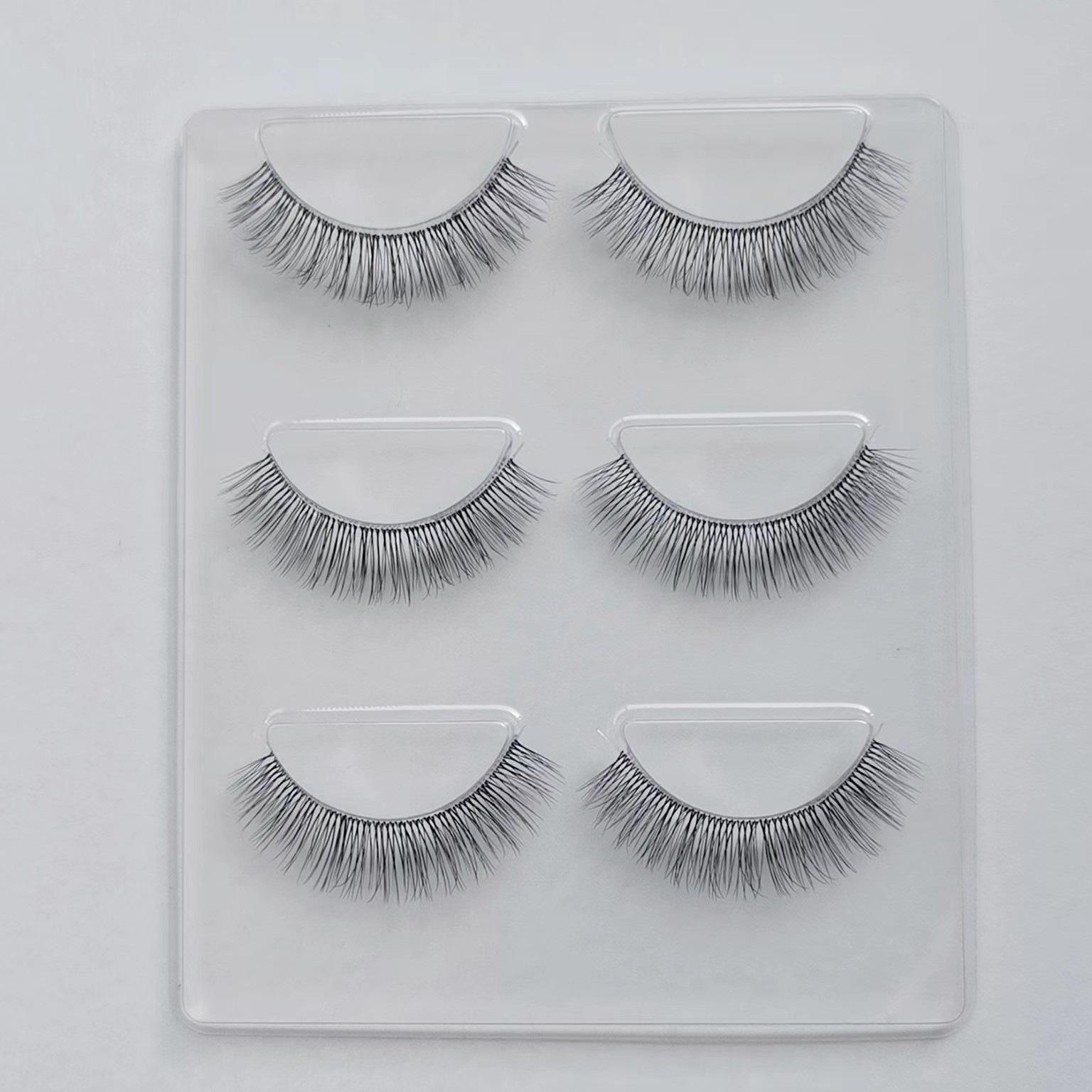 

AI Mo Transparent Band Natural Thick False Eyelashes - Japanese High-Temperature Silk