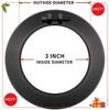 Durable-3 Inch Black Exhaust Tip, 3 Inch ide Diameter Exhaust Tailpipe Tip For Truck, 3 X 4 X 12 Inch Bolt/Clamp On Design