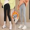 Calças Base Femininas Plus Size com Veludo - Quentes, Petite, Leggings Justas para Outono/Inverno 2025