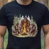 Bigfoot Family Camping Shirt Bigfoot Shirt Sasquatch Family Camping Shirt Funny Unisex T-Shirt