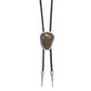 Westliche Bolo Krawatte für Männer Frauen Vintage Stein Anhänger Leder Seil Halstuch Cowboy Lässig Party Hochzeit Bühnenauftritt Kostüm Zubehör