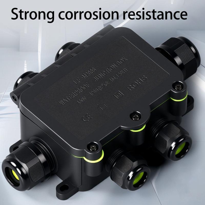Multipurpose Waterproof Designs Outdoor Junction Box 8 12mm Rating Accessory for Undergrounds Electrical Connection