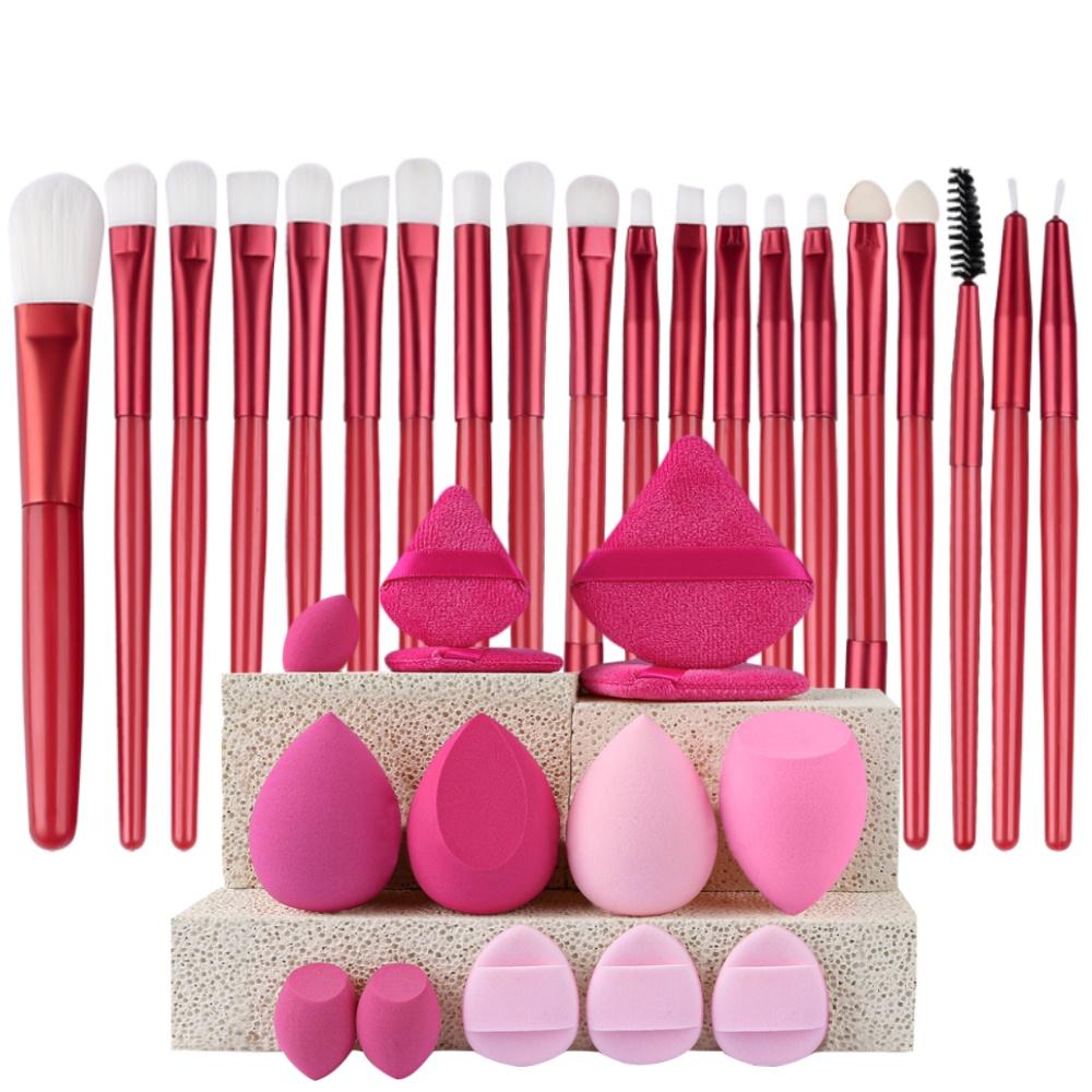 Set Pennelli Trucco Premium Sintetici Kabuki Fondotinta Correttori Cipria Fard Miscelazione Viso Occhi Set Pennelli