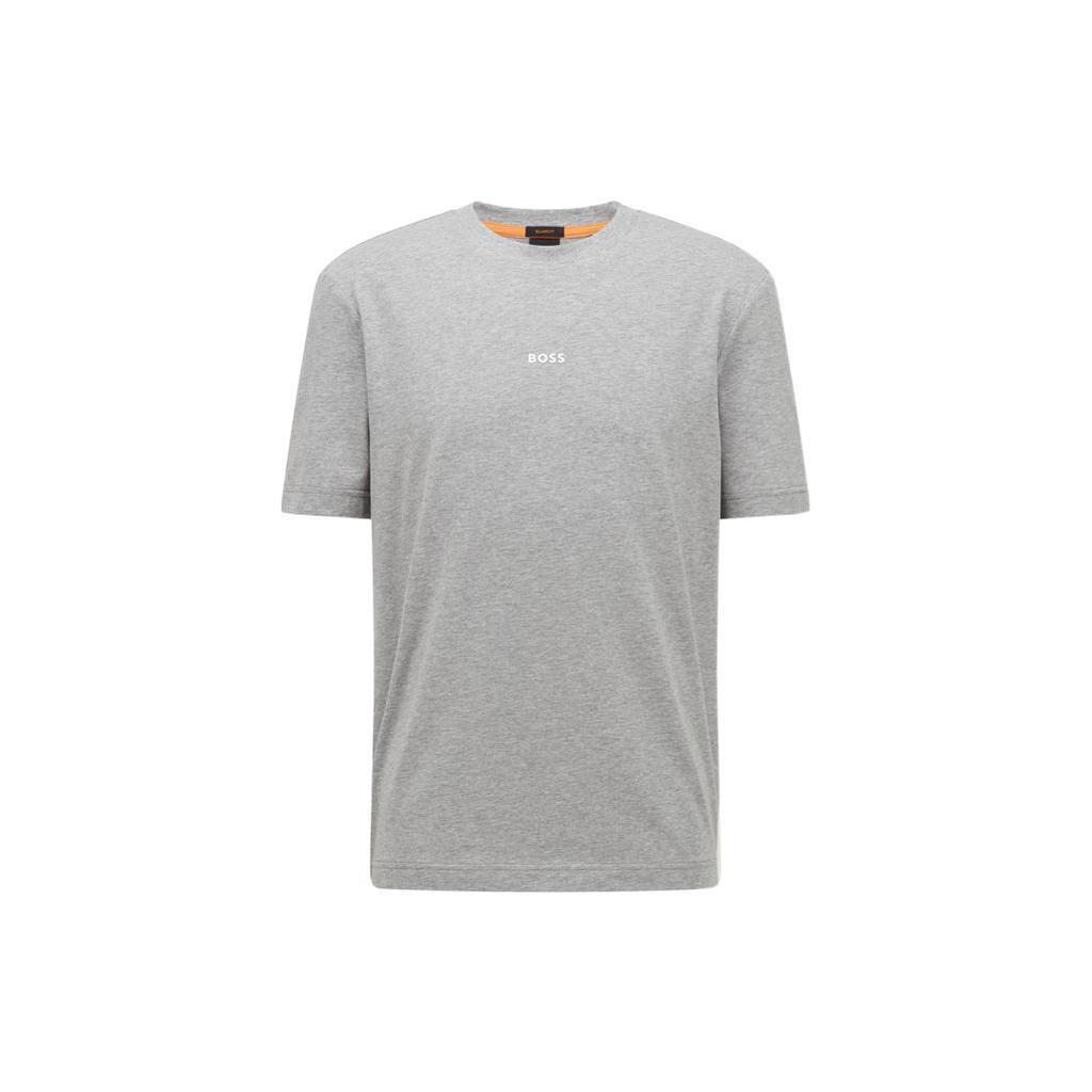 HUGO BOSS T-Shirts Men's Light Gray Crew Neck Moderate 50473278-051