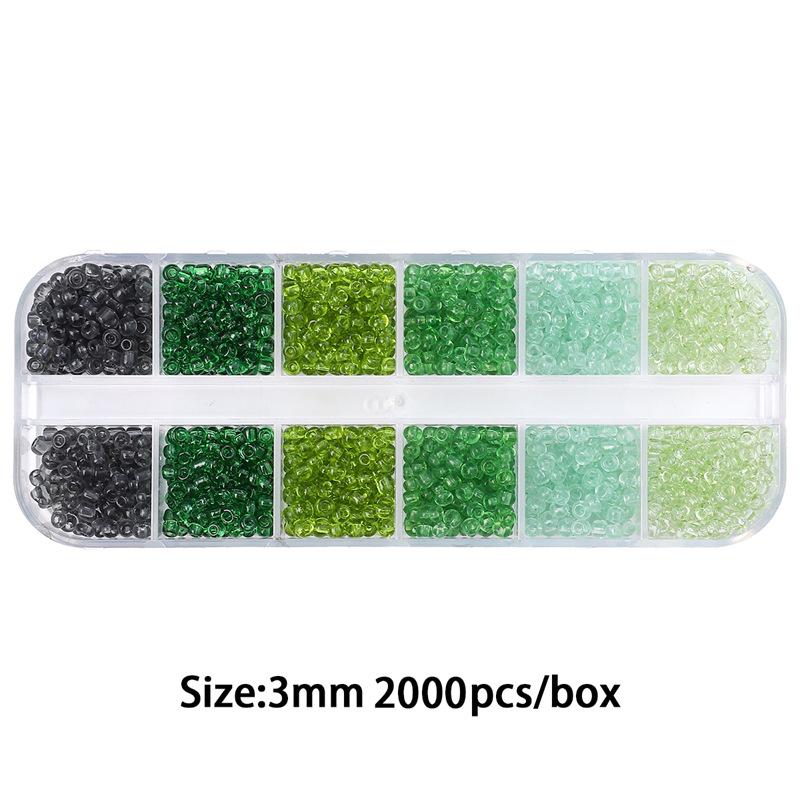 8/10/12/15 Grid Box: Seed Beads, Sequins, Imitation Pearls for DIY Necklaces & Phone Chains