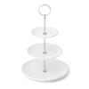 Francfranc Pearl 3-Tier Cake Stand, White, Servingware, Cake Plate