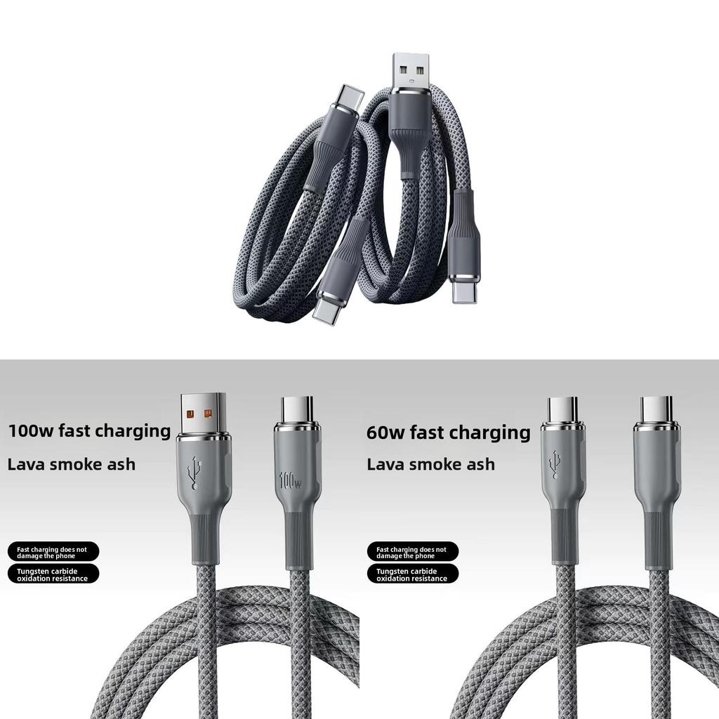 Type C Usb Charging Cable 100w Fast Charging For Huawei Apple Xiaomi Oppo Devices