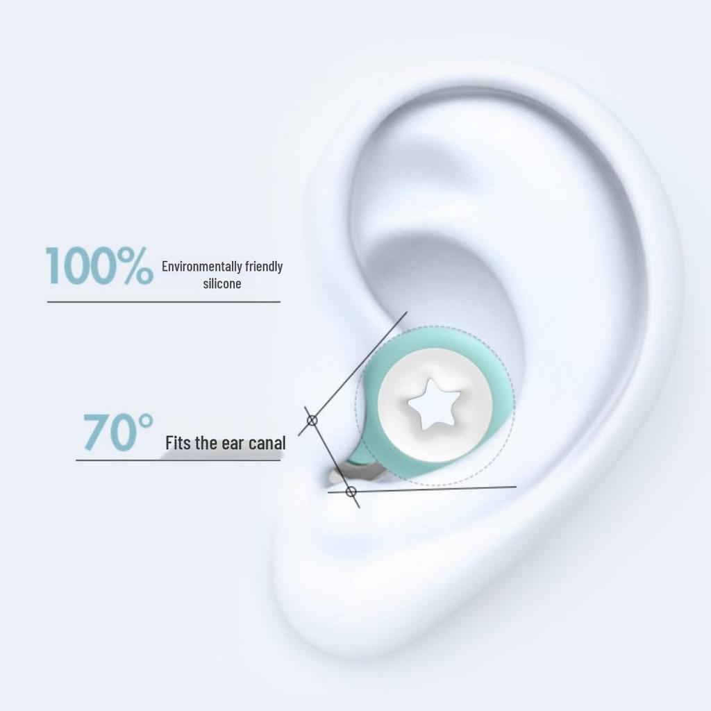 Silicone Soundproof Earplugs: Waterproof, Noise-Reducing for Dormitories, Work, Snoring, and Workshops