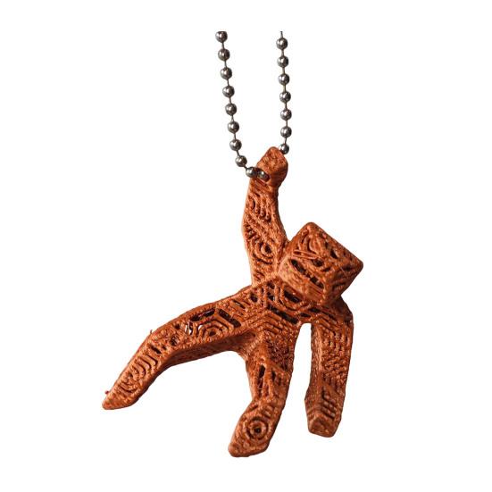 Keychain Pendant with Bead Chain 3D-Printed Xenon Rock Loki Hand-Sculpted Grace Doll Pendant Rescue Plan Bag Pendant