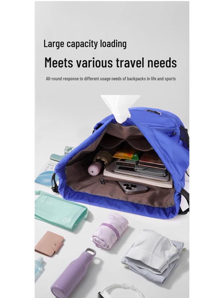 Sport-Kordelzug-Badminton-Rucksack mit großer Kapazität und wasserabweisend