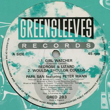 12inch Record ANTHONY RED ROSE & DADDY LIZARD - Girl Watcher GRED283 Greensleeves Re 1990 UK Reggae, Ska & Dub Used