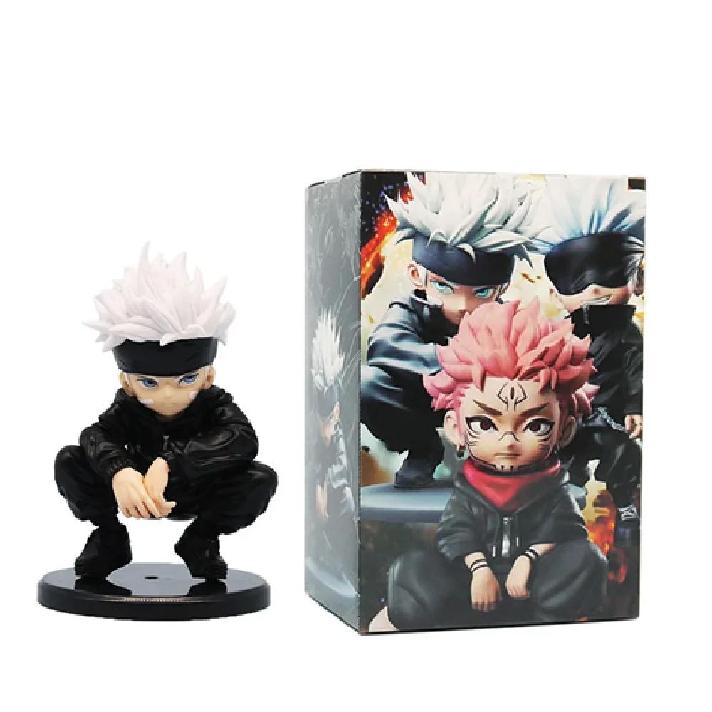

Jujutsu Kaisen Figure Set Kawaii Car Decoration Toy Gift Itadori Yuji Gojo Satori PVC Entertaining Play Safe Fun Kid Friendly 13CM