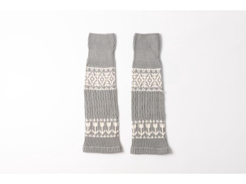 Retro Fair Isle Knit Leg Warmers: Chunky, Slimming Knee-High Socks for Autumn/Winter