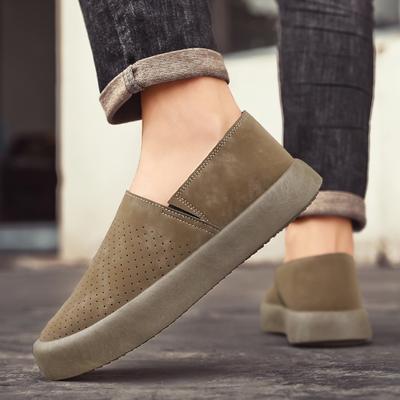 Men's Loafers 2025New Suede Casual Shoes Breathable Mesh Shoes for Men Comfortable Driving Shoe Moccasins Slip On Platform Shoes
