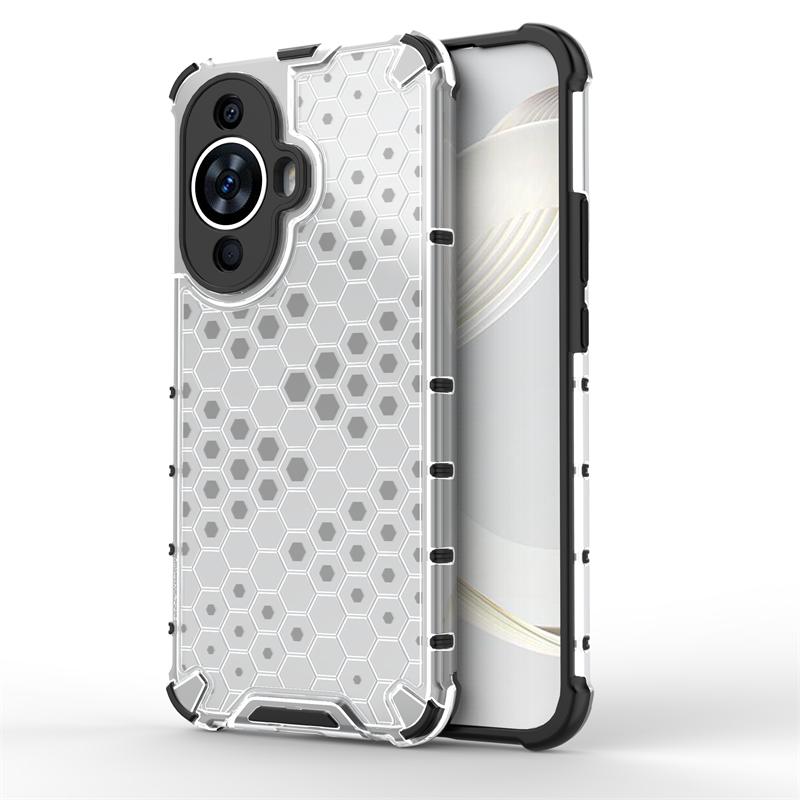 Shockproof Transparent Case For Huawei Nova 12S Bumper Honeycomb Armor Case For Huawei Nova 12S Case Cover For Huawei Nova 12S
