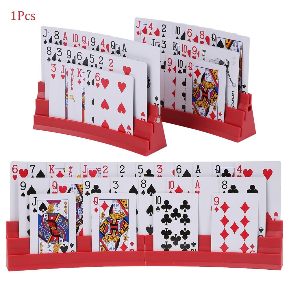 Three-Layer Playing Cards Holders Expandable Hands Free Card Holder Family Card Game Nights