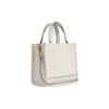 Coach Dempsey TOTE 22 Brand Logo Cow Leather Tote Bag Shopping Bag Shoulder Crossbody Handbag Small Women's Chalk White