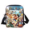 Cartoon One Piece School Crossbody Bag, Light Weight Unisex Mini Messenger Bag for Boys Girls Age 6-10 Travel Casual Daily Use