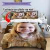 Personalizza Foto Personalizza il tuo set di biancheria da letto con foto Copripiumino Traspirante con Federe Decorazione per la Casa Regalo di Compleanno