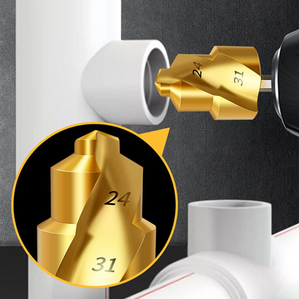 High Speed Steel Spigot Reamer Hexagonal Shank PPR Plastics Pipes Reaming Bit Spigot Expander