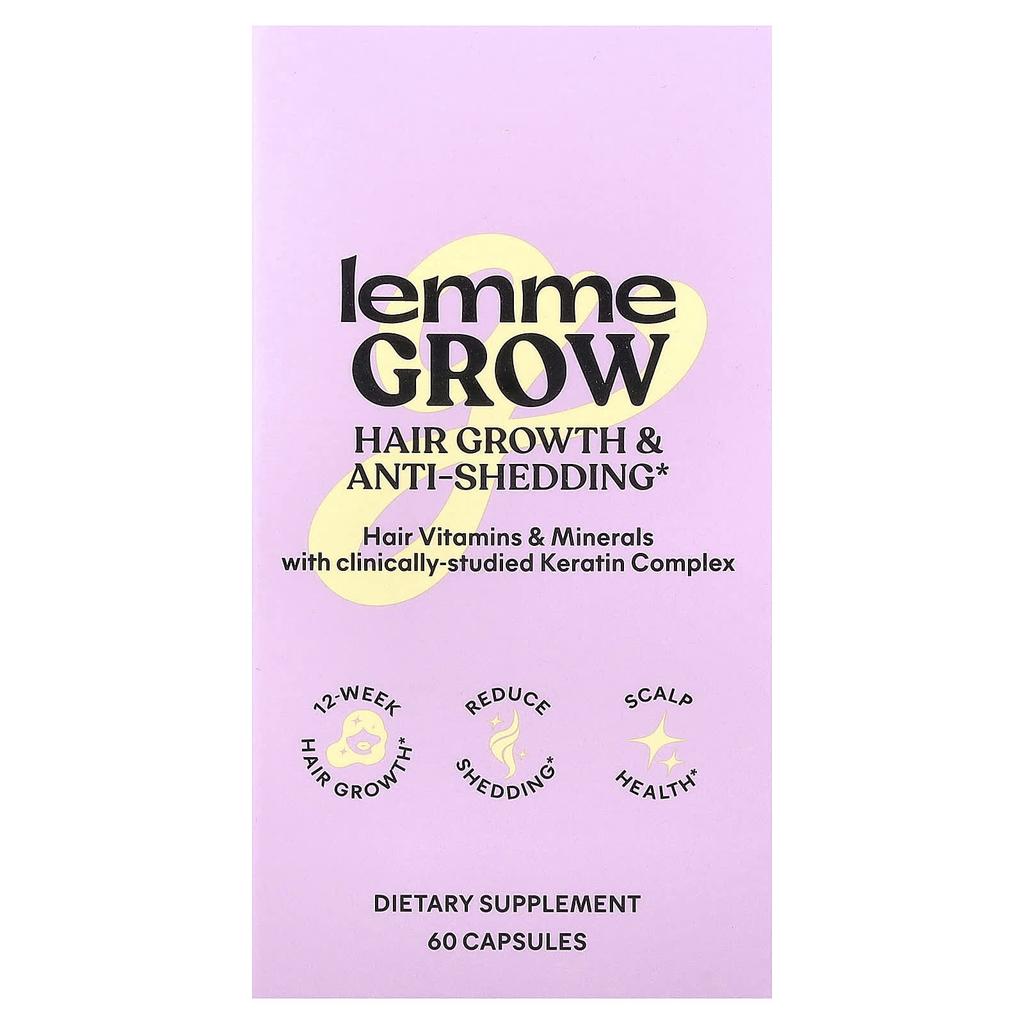 Lemme, Grow, Hair Growth and Hair Loss Prevention, 60 Capsules
