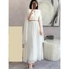 Fashion White Long Dress Women Sleeveless High End Vintage Elegant Party Dresses Vestidos Clothing