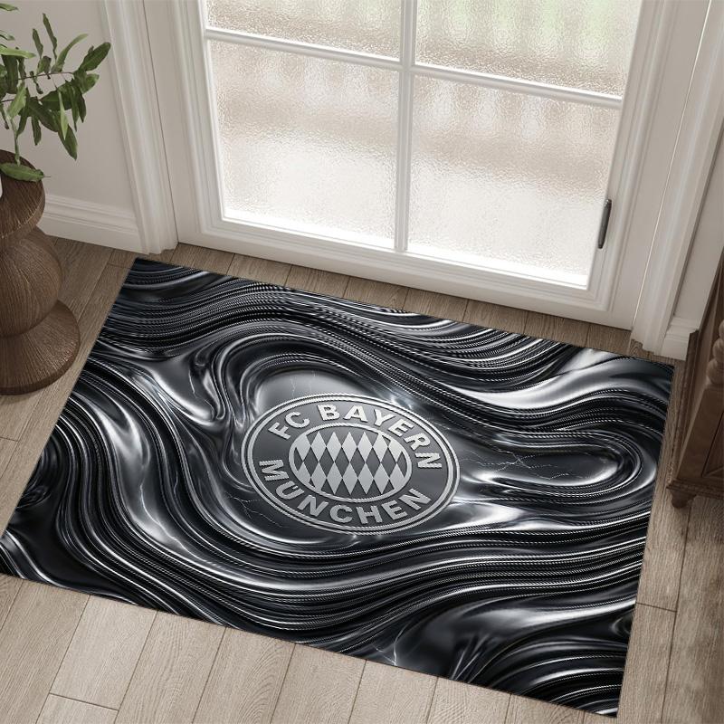 Design Bayernu Mnichov Křišťálový sametový koberec Útulný Ne?Protiskluzová tištěná předložka do ložnice, obývacího pokoje, předsíně