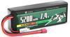 Lipo Battery 2S 7.4V 5200mAh 50C with T-Plug Connector – High Power for RC Models – Hard Case, Silicone Wire