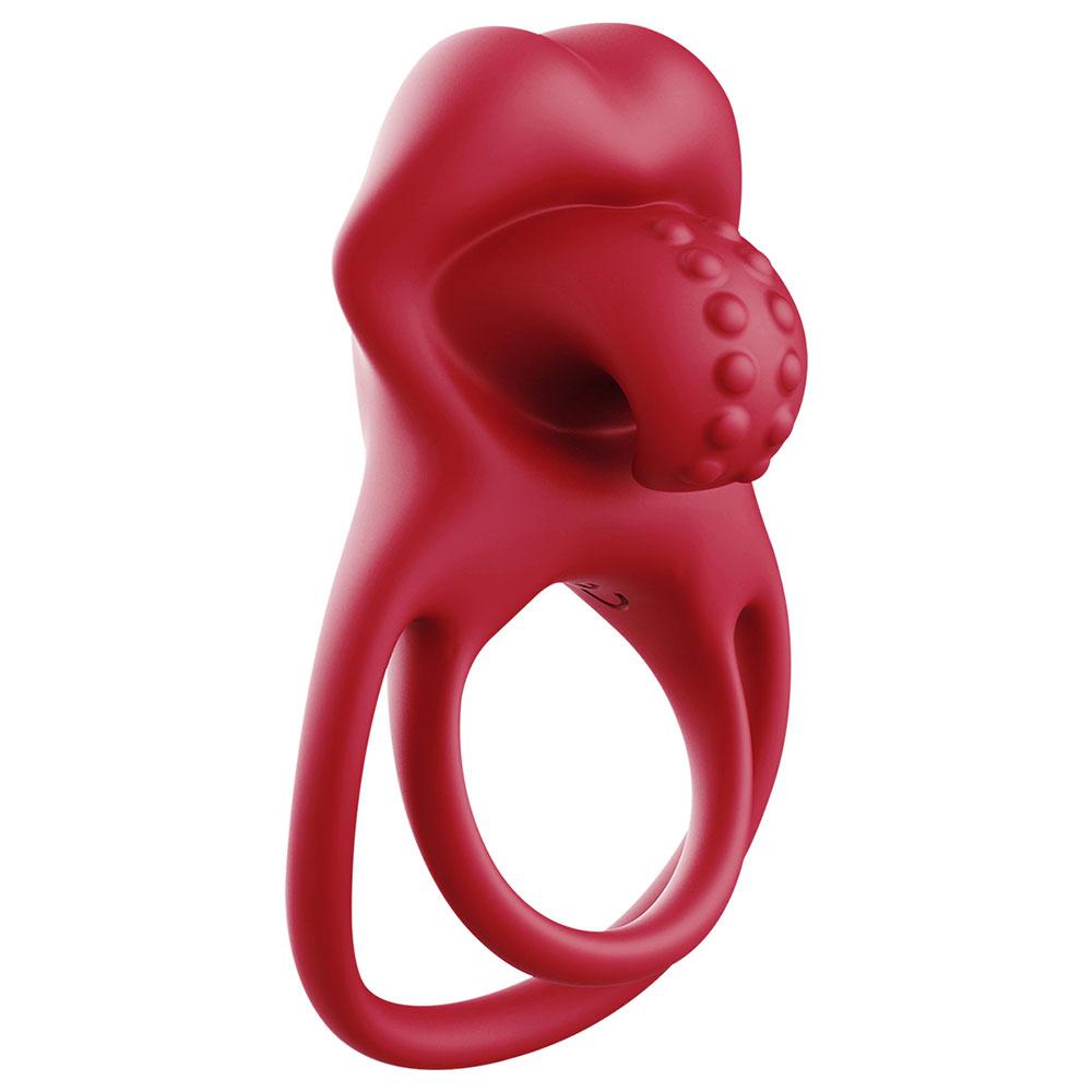 Vibrating Penis Ring for The Tongue, Clitoral Vibrator, Sex Toys, Clitoral Stimulator with Tongue for Men and Women,10 Vibrations, Couple Sex Toys