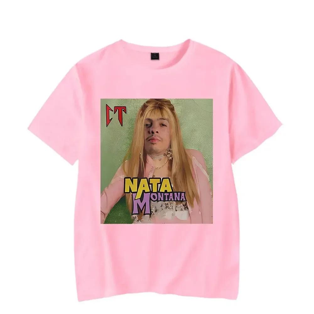 

Natanael Cano Nata Montana Short Sleeve Women Tops Tee Women Men Crewneck Fashion T-shirt XS