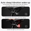 Rockbros Bicycle Rear Light Smart Sync Brake Sensing Taillight 12 Modes Ipx6 Rechargeable Rear Light Mtb Road Bike Accessories