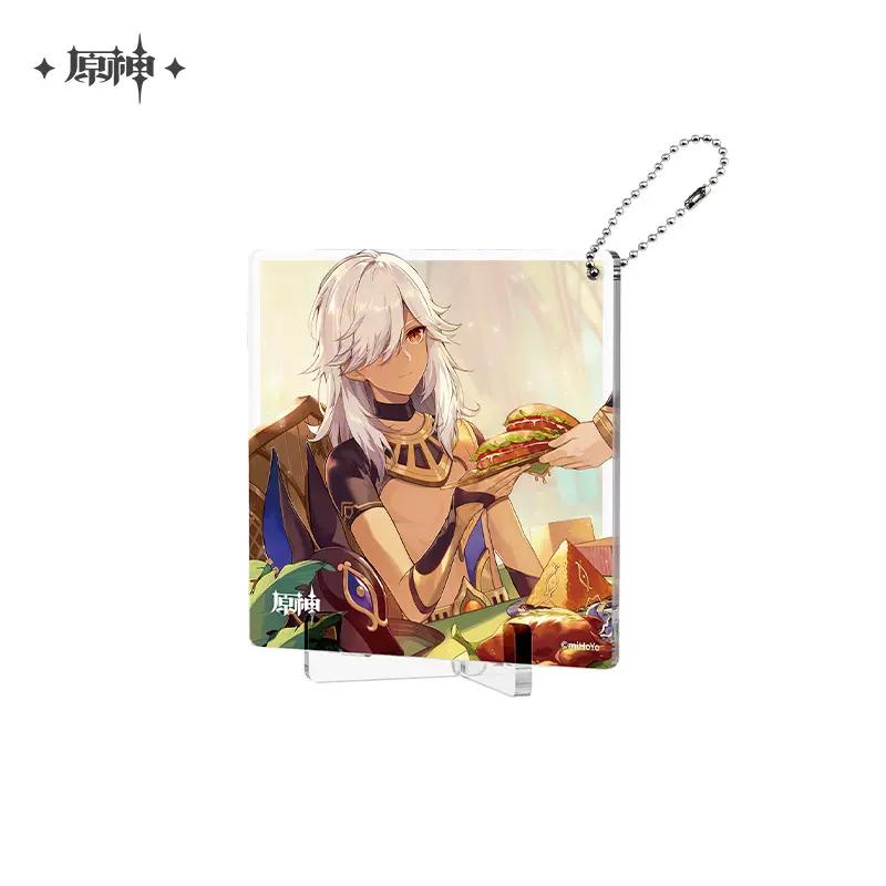 Sunsyea Genshin Impact Official Merch miHoYo Original Authentic Birthday Series Coaster Keychain Stand Wanderer Alhaitham