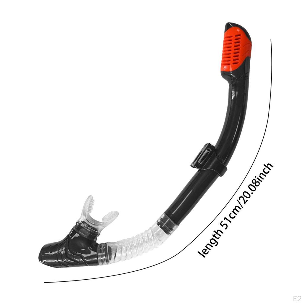 Dykning Torr Snorkel Scuba Snorkling Rör Byt Silikon med Cylinder Simträning