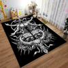 "Dark Occult Illustration Carpet with Baphomet Design and Mystical Symbolic Art" Suitable for use as an anti-slip    for    room and bedroom sofas