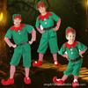 Christmas Costume Children's Christmas Elf Cosplay Costume Boys and Girls Adult Green Elf Christmas Ball Party