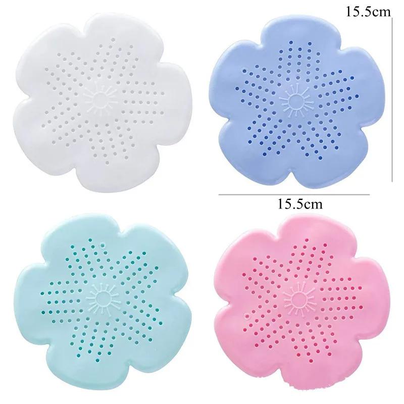 3 STÜCKE Kreative Blume Silikon Küche Waschbecken Abtropffläche Bad Badewanne Stecker Abdeckung Sieb Anti-Verstopfung Haar Filter Abfluss Stopper