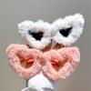 3 Pairs Heart Shaped Furry Sunglasses Women Fashion Cute Winter Outdoor Shades Trendy Original Sun Glasses