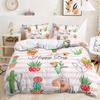 3D Plant Pattern Down Duvet Cover Bedding with Floral Pattern Bedding Set for Men and Women, Single Double Bed, Queen Size Gift