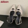 Fashion Fashion Pointed Toe Women High Heels Sandals Shoes Female Shallow Footwear Butterfly-Knot Ladies Heels Sandals Shoes Pumps