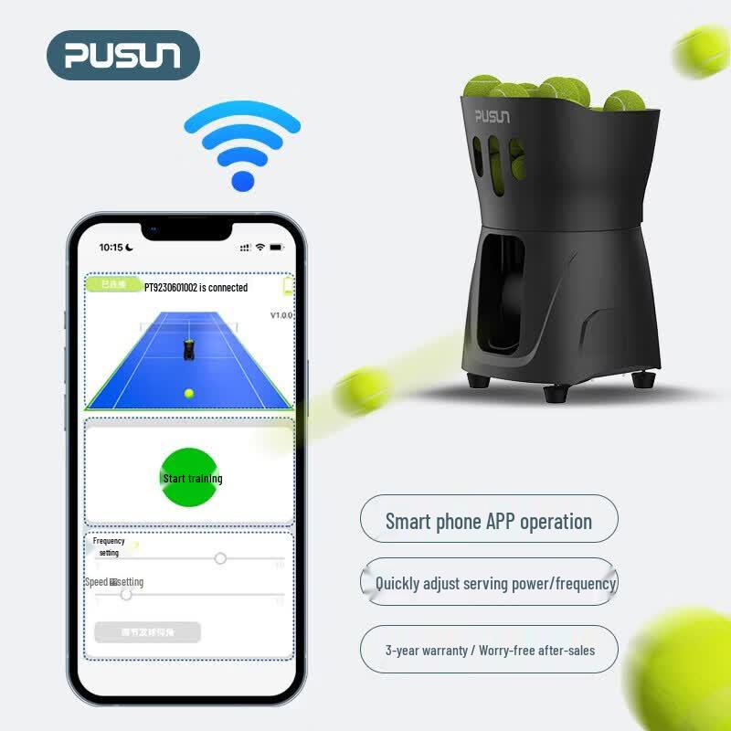 Pusun Mini Automatic Tennis Ball Machine