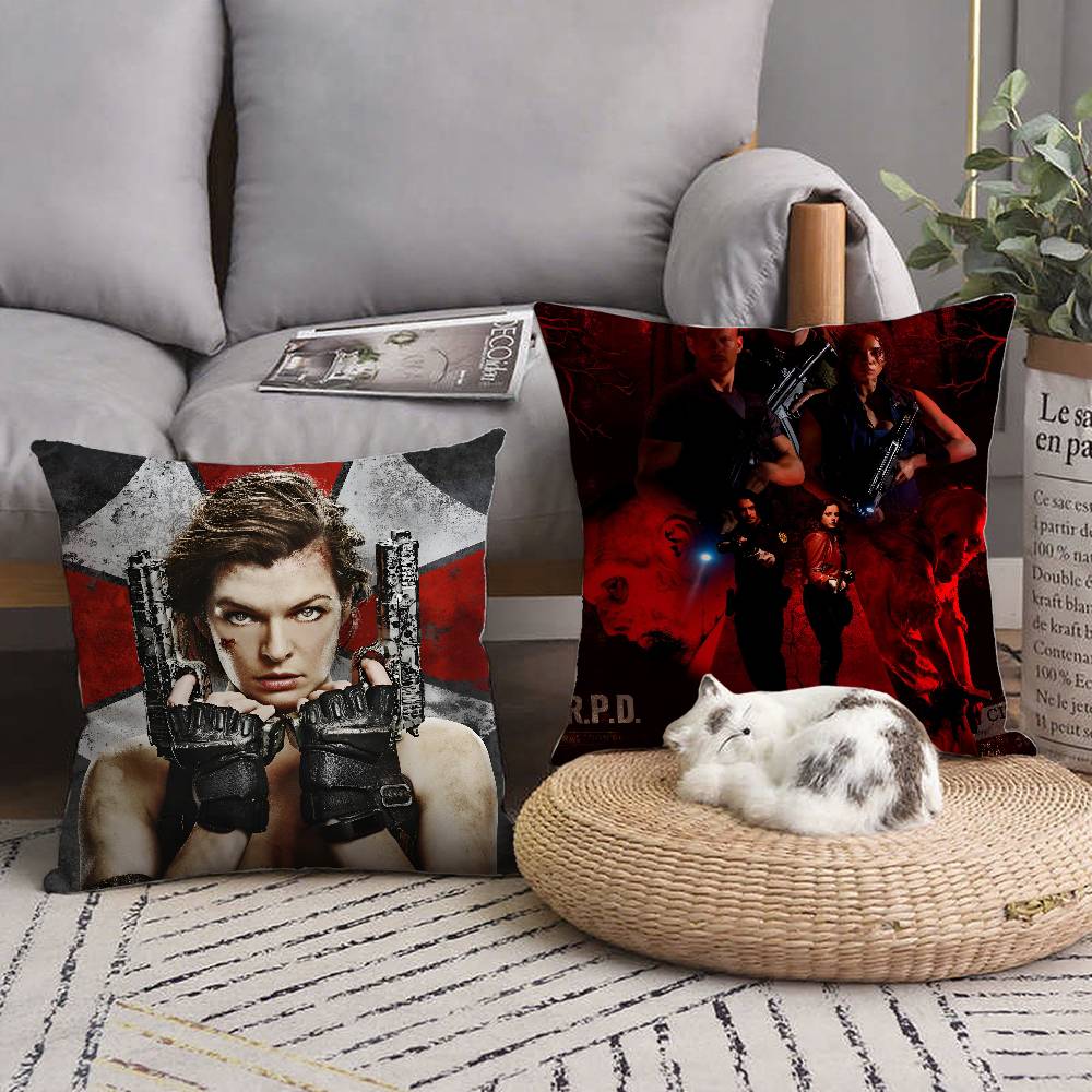 GAME E-Evils Cool R-Resident Pillow Case Square Pillow Bedroom Sofa Leisure Comfort Cushion Home Decoration