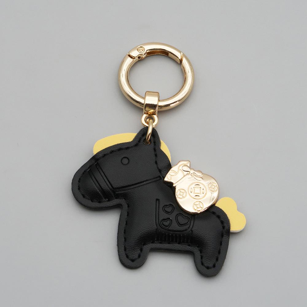 Instant Money Cartoon Pony Pendant Keychain for Couples