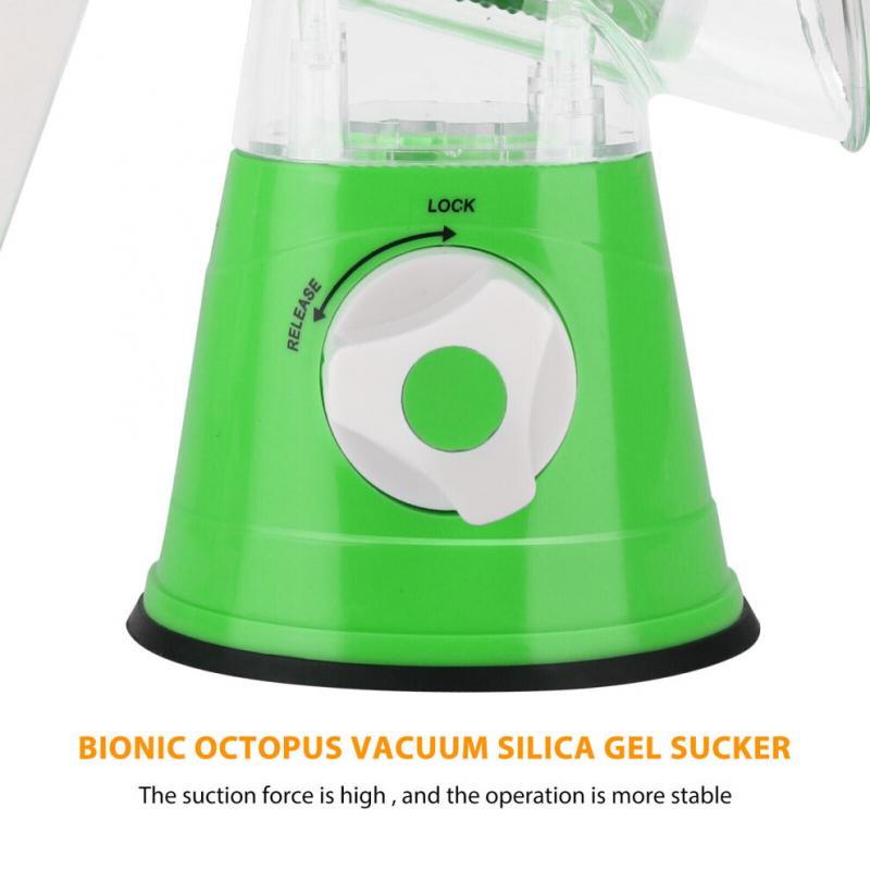 3 Drum Blades Cheese Grater Rotary Handheld Fruit Vegetable Slicer(Red)