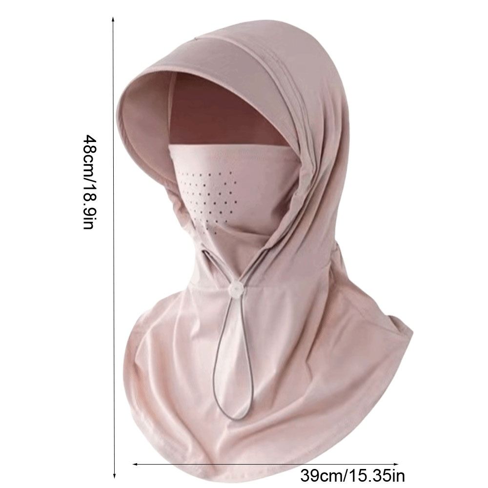 Adjustable Balaclava Hat Dual Use Elastic Cycling Sun Protection Mask Ice Silk Neck Protection Sunscreen Full Face Cover Riding